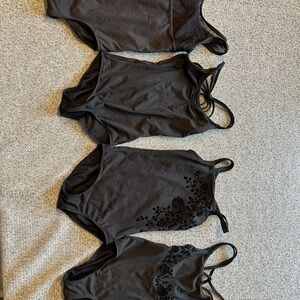 Kids Black Leotard Set size 6-7